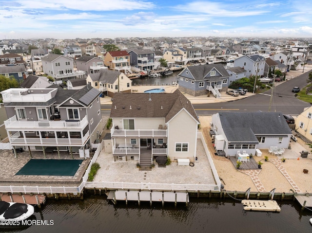 164 Morris Blvd, Beach Haven West, NJ 08050 - aerial view of residential area with a large body of water