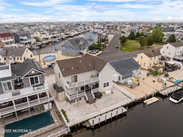 164 Morris Blvd, Beach Haven West, NJ 08050 - aerial perspective of suburban area featuring a large body of water
