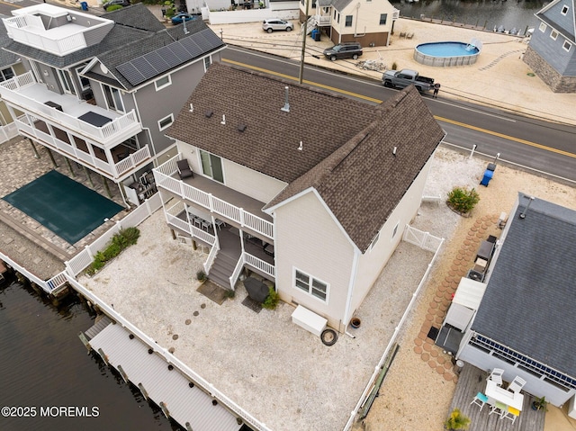 164 Morris Blvd, Beach Haven West, NJ 08050 - aerial perspective of suburban area with a large body of water