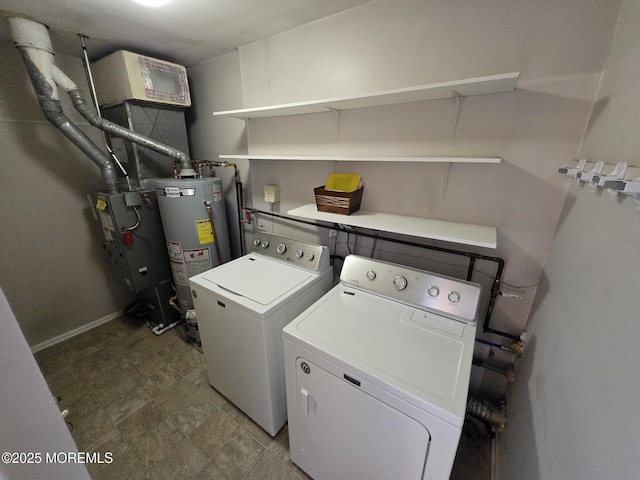 1236 Bewick St, Toms River, NJ 08753 - washroom with washer and dryer and gas water heater