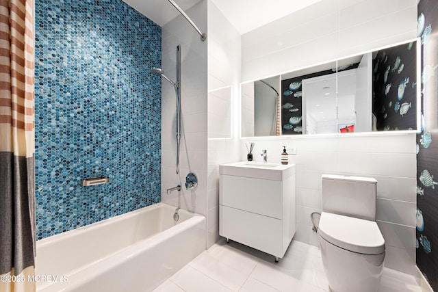 1101 Ocean Ave Unit 1404, Asbury Park, NJ 07712 - bathroom with tub / shower combination, vanity, and tile patterned flooring