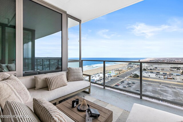 1101 Ocean Ave Unit 1404, Asbury Park, NJ 07712 - balcony featuring a water view