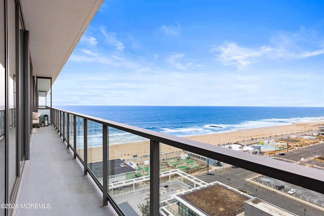 1101 Ocean Ave Unit 1404, Asbury Park, NJ 07712 - balcony with view of water and beach