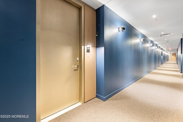 1101 Ocean Ave Unit 1404, Asbury Park, NJ 07712 - corridor with carpet and baseboards