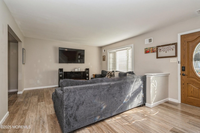 128 Oak Glen Rd, Toms River, NJ 08753 - living room with wood finished floors and baseboards