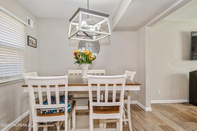 128 Oak Glen Rd, Toms River, NJ 08753 - dining room featuring wood finished floors and baseboards