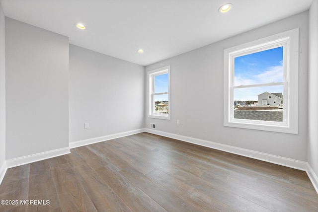 56 Gregg Dr, Beach Haven West, NJ 08050 - unfurnished room with dark wood-style flooring and recessed lighting