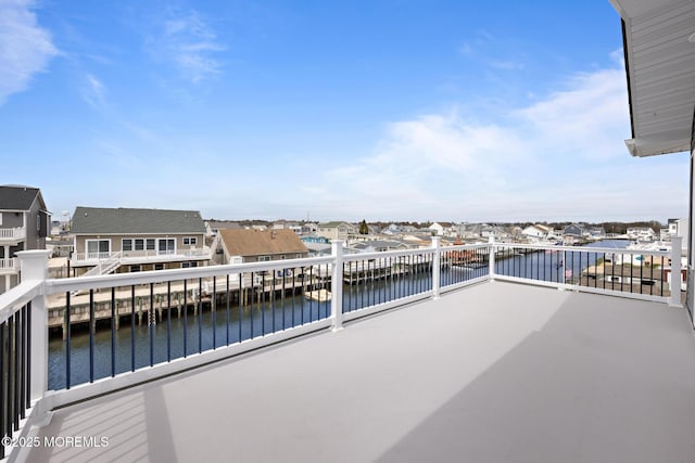 56 Gregg Dr, Beach Haven West, NJ 08050 - balcony featuring a water view and a residential view