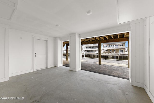 56 Gregg Dr, Beach Haven West, NJ 08050 - garage featuring a water view