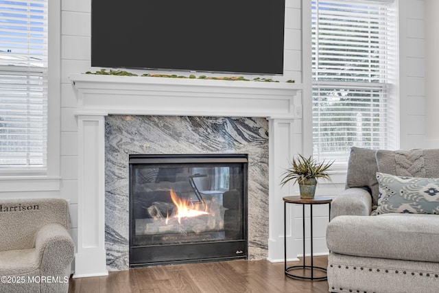 798A Warren St Unit A, Toms River, NJ 08753 - detailed view of a fireplace and wood finished floors
