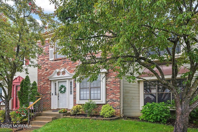 49 Scarborough Ct Unit 3, Freehold, NJ 07728 - view of front facade with brick siding