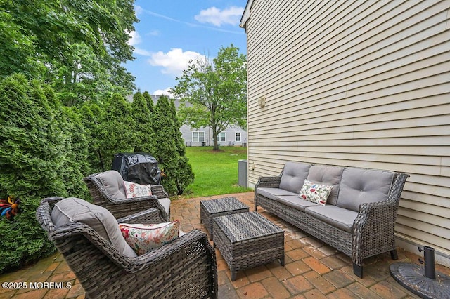 49 Scarborough Ct Unit 3, Freehold, NJ 07728 - view of patio / terrace with an outdoor hangout area and grilling area