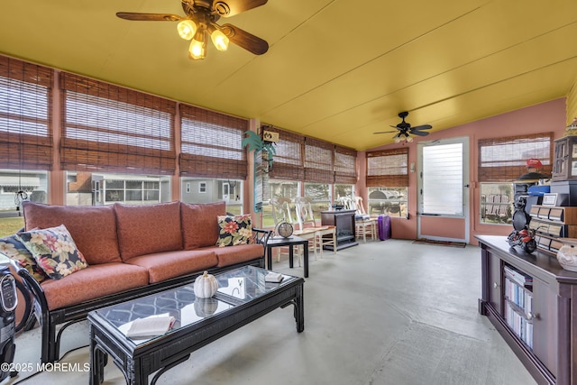8 Tijuana Ct, Toms River, NJ 08757 - sunroom / solarium with vaulted ceiling and concrete floors