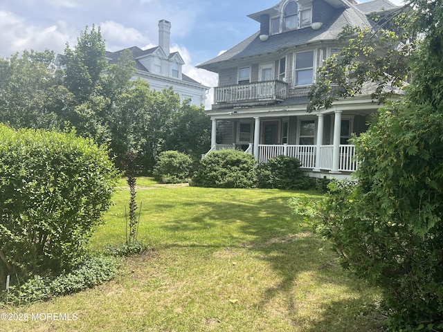 23 Milan Pl, Deal, NJ 07723 - view of green lawn with covered porch