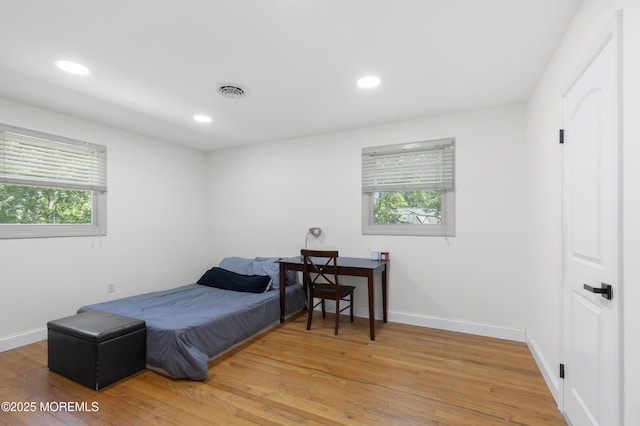 1792 Todd Rd, Toms River, NJ 08755 - bedroom featuring multiple windows, light wood finished floors, and recessed lighting