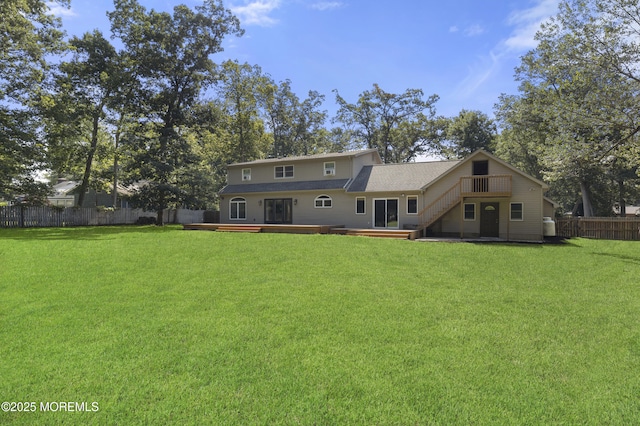 1792 Todd Rd, Toms River, NJ 08755 - back of property featuring a deck and a fenced backyard