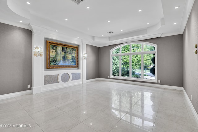 5 Champlain Ct, Lakewood, NJ 08701 - unfurnished room featuring a raised ceiling and recessed lighting