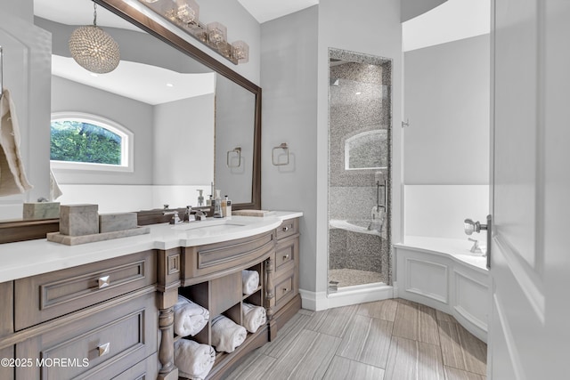 5 Champlain Ct, Lakewood, NJ 08701 - full bath with a stall shower, a bath, and vanity