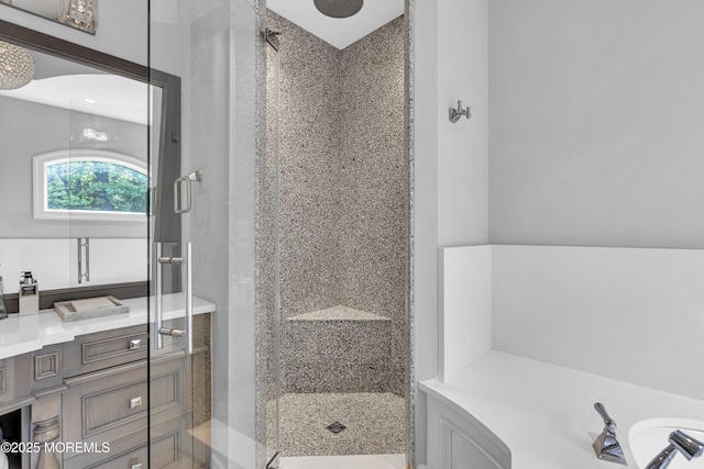 5 Champlain Ct, Lakewood, NJ 08701 - bathroom featuring a shower stall