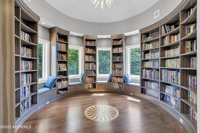 5 Champlain Ct, Lakewood, NJ 08701 - unfurnished room featuring bookshelves, wood finished floors, and recessed lighting