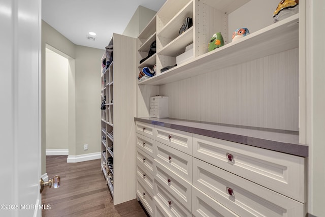 5 Champlain Ct, Lakewood, NJ 08701 - walk in closet with dark wood-type flooring
