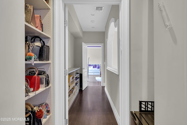 5 Champlain Ct, Lakewood, NJ 08701 - hall with dark wood-type flooring and baseboards