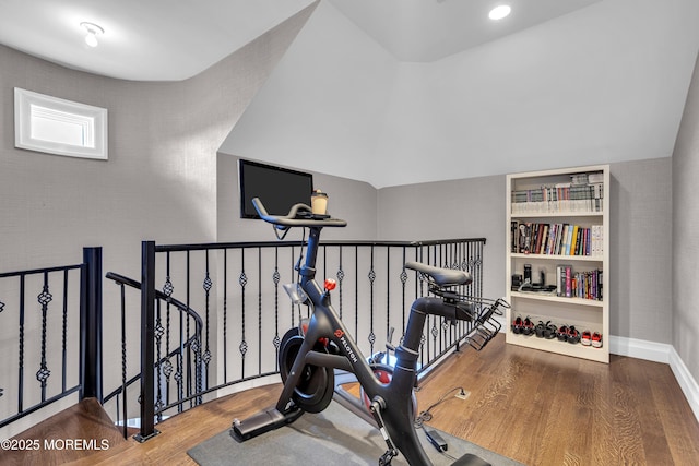 5 Champlain Ct, Lakewood, NJ 08701 - exercise room featuring wood finished floors and baseboards