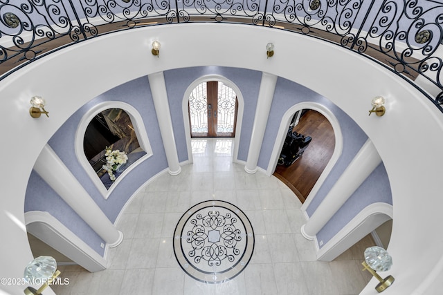 5 Champlain Ct, Lakewood, NJ 08701 - tiled foyer entrance with french doors and baseboards