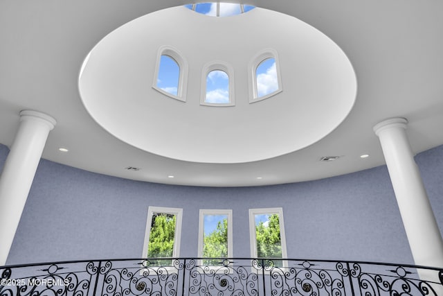 5 Champlain Ct, Lakewood, NJ 08701 - detailed view of ornate columns and recessed lighting