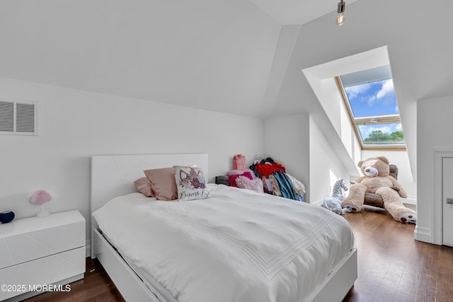 5 Champlain Ct, Lakewood, NJ 08701 - bedroom featuring dark wood finished floors and lofted ceiling