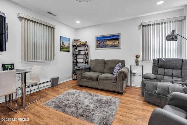 58 Hedge Dr, Lakewood, NJ 08701 - living room featuring wood finished floors and recessed lighting