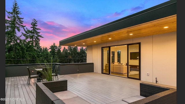 23 Royal Dr, Brick, NJ 08723 - view of deck at dusk