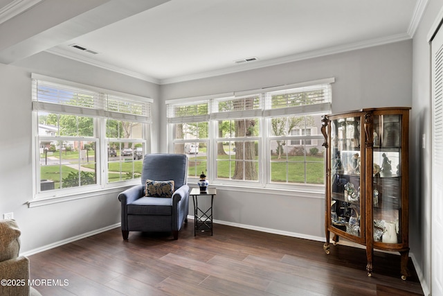 33 Honeysuckle Ln Unit 194, Red Bank, NJ 07701 - sitting room with wood finished floors and ornamental molding