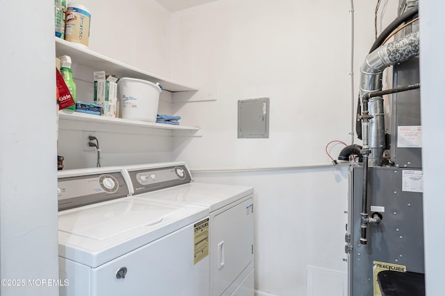 33 Honeysuckle Ln Unit 194, Red Bank, NJ 07701 - washroom featuring separate washer and dryer and electric panel