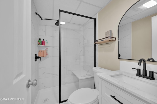 1515 Boulevard Blvd Unit 24, Seaside Heights, NJ 08751 - bathroom featuring vanity and a marble finish shower