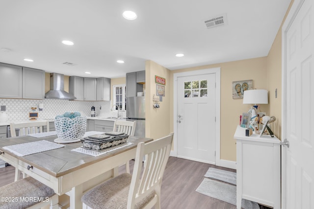 200 Ceylon Ave, Seaside Heights, NJ 08751 - dining area featuring wood finished floors and recessed lighting