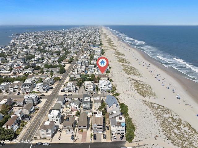 208 E 20th St, Long Beach Twp, NJ 08008 - aerial overview of property's location featuring expansive beach