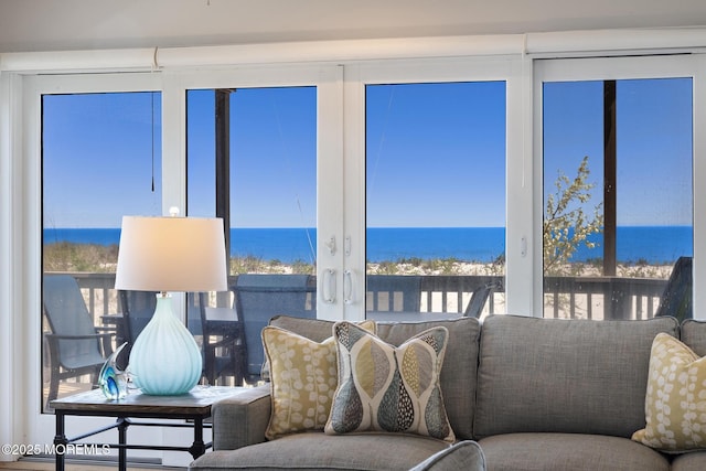 208 E 20th St, Long Beach Twp, NJ 08008 - living area featuring a water view