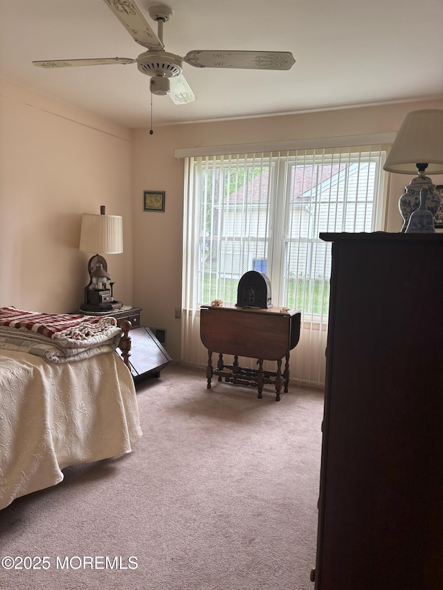 2009 Brookdale Dr, Forked River, NJ 08731 - bedroom featuring carpet and a ceiling fan