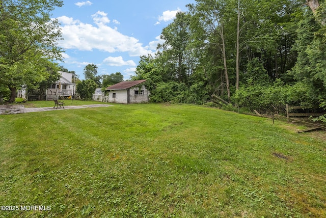 17 Wood Ave, Englishtown, NJ 07726 - view of grassy yard with an outbuilding