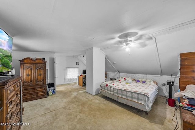 17 Wood Ave, Englishtown, NJ 07726 - carpeted bedroom with ceiling fan and vaulted ceiling
