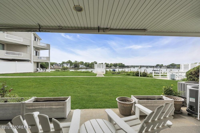 55 Sunset Ave, Long Branch, NJ 07740 - view of patio / terrace featuring a water view