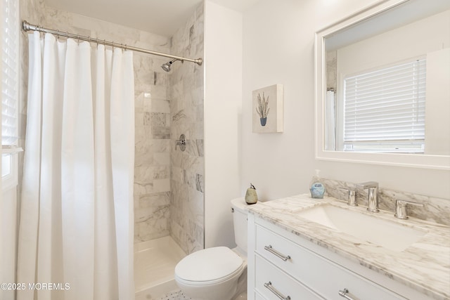 9 Maniwaki Ct, Toms River, NJ 08757 - full bath featuring vanity, a tile shower, and healthy amount of natural light