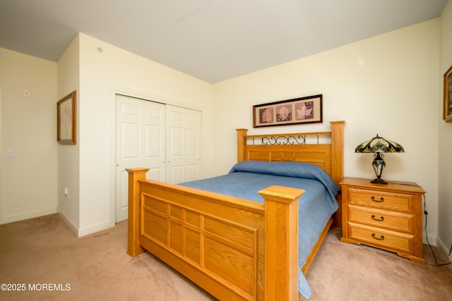 203 Canterbury Ln, Morganville, NJ 07751 - bedroom featuring light colored carpet and a closet