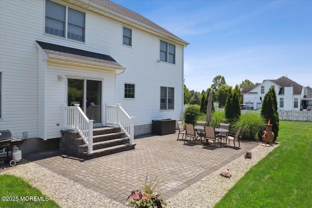 140 Palisade Dr, Freehold, NJ 07728 - back of house featuring a patio area and a yard