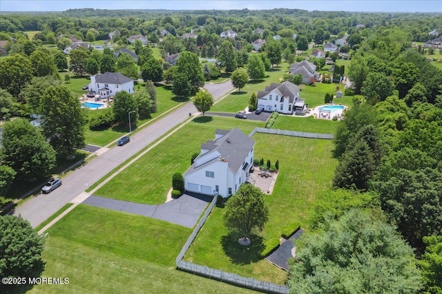 140 Palisade Dr, Freehold, NJ 07728 - aerial view of residential area with a pool area