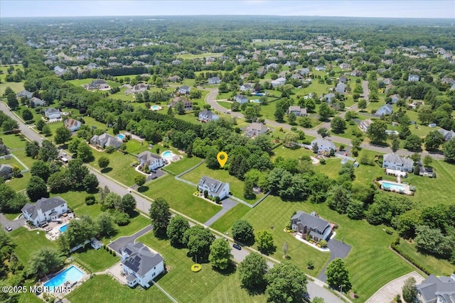 140 Palisade Dr, Freehold, NJ 07728 - aerial view of a pool