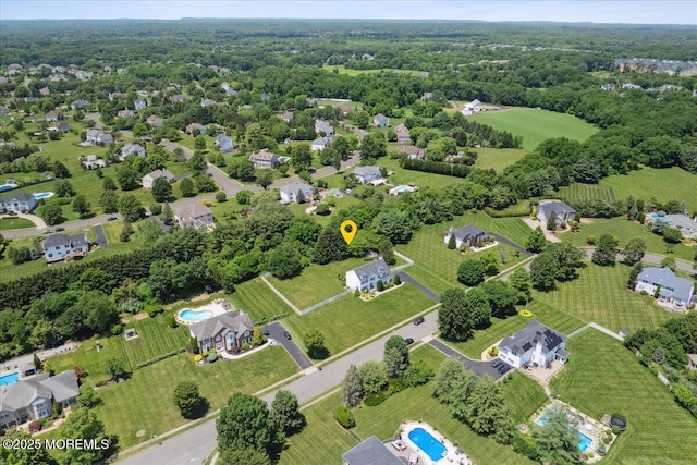 140 Palisade Dr, Freehold, NJ 07728 - aerial overview of property's location featuring a pool