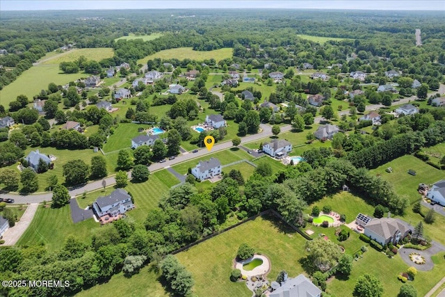140 Palisade Dr, Freehold, NJ 07728 - aerial view of a heavily wooded area