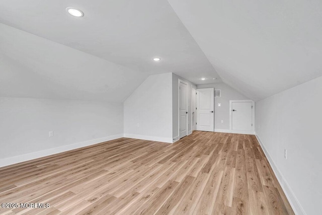 12 Outsail Ave, Barnegat, NJ 08005 - additional living space featuring vaulted ceiling, light wood-style flooring, and recessed lighting